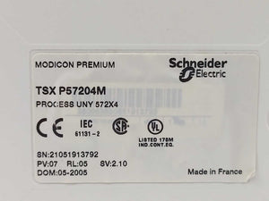 Schneider Electric TSXP57204M Modicon Premium Unity Processor 572X4
