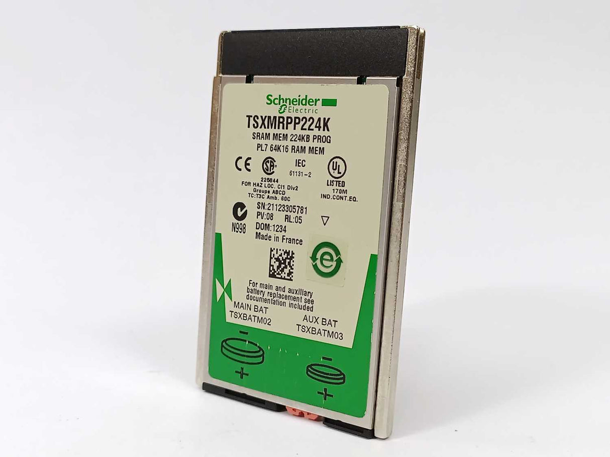 Schneider Automation TSXMRPP224K SRAM Application Memory Extension 224KB
