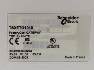 Schneider Automation TSXETG1010 FactoryCast Web Gateway Module