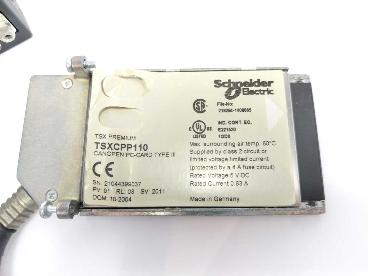 Schneider Electric TSXCPP110 Communication Processor Module CANopen PC-Card