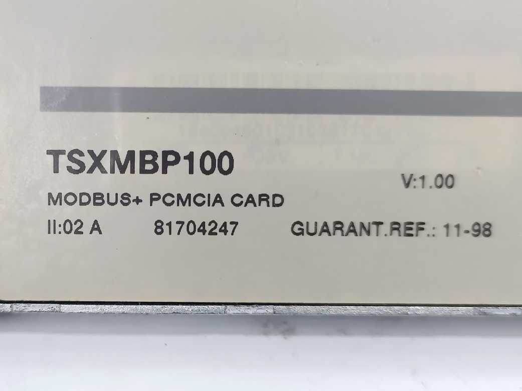 Schneider Automation TSXMBP100 Modbus Plus PCMCIA Card