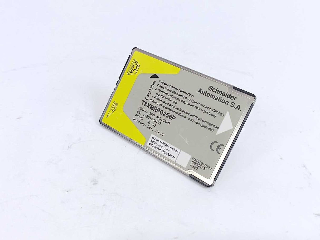Schneider Automation TSXMRP0256P 256K16 RAM Memory Card