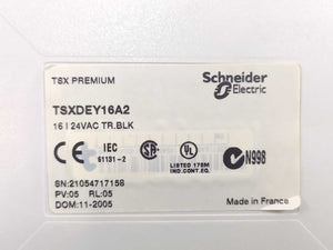 Schneider Electric TSXDEY16A2 w/ TSXBLY01 Terminal Block Discrete Input Module