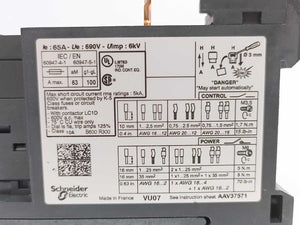 TELEMECANIQUE LRD365 Thermal Overload Relay 690VAC, 48 to 65A