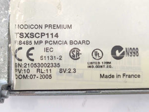 Schneider Electric TSXSCP114 MODICON Premium RS485 MP PCMCIA Board