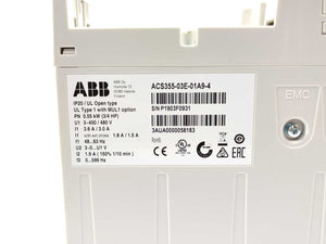 ABB 3AUA0000058183 ACS355-03E-01A9-4 LV AC Machinery Drive Module