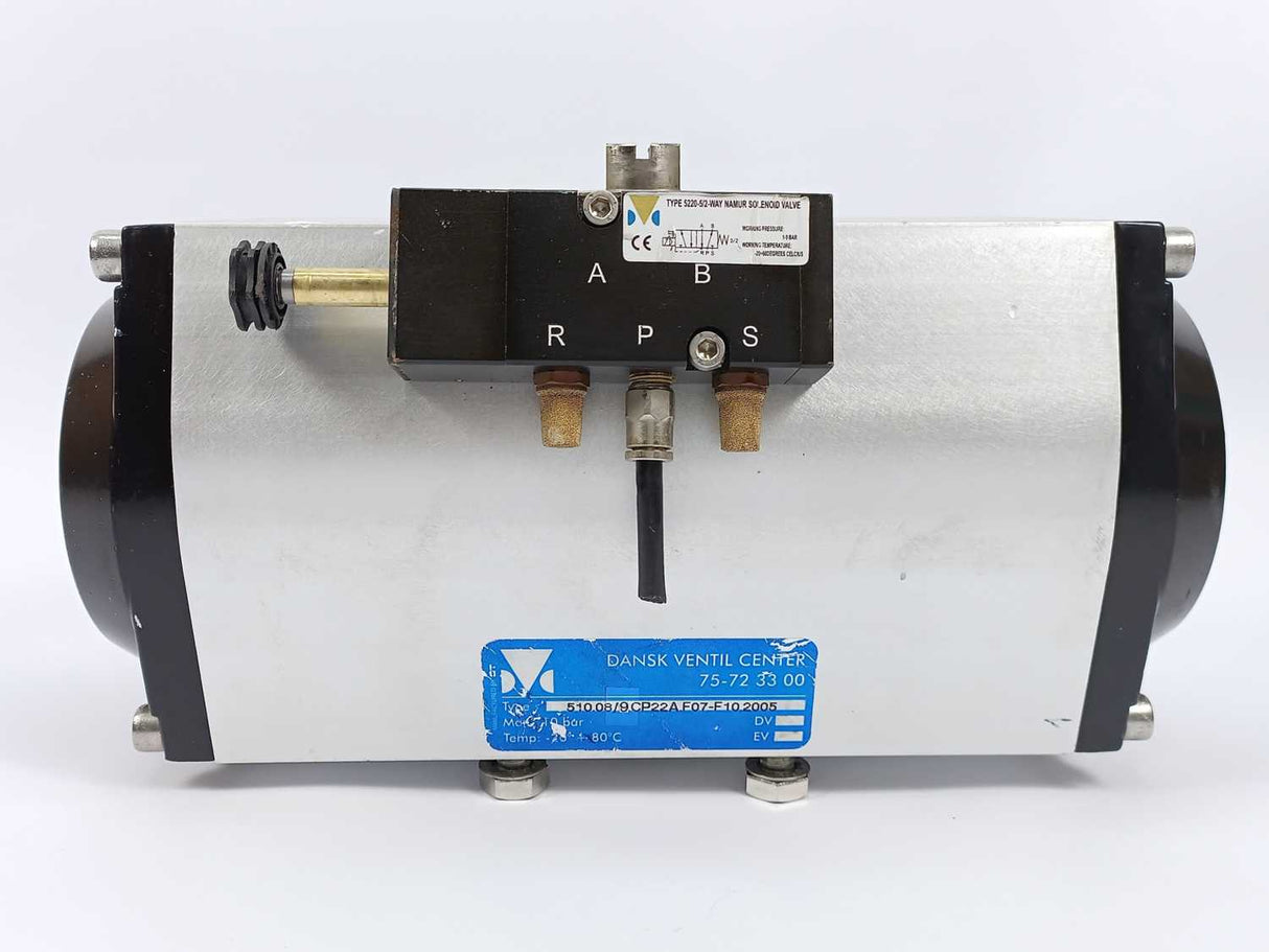 Dansk Ventil Center 510.08/9CP22A.F07-F10.2005 3-Piece Ball Valve Assembly