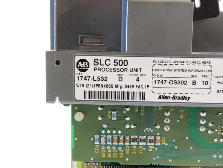 AB 1747-L532 Ser. D ; Fac. 1P ; Proc. Rev. 4; SLC 500 Processor Unit