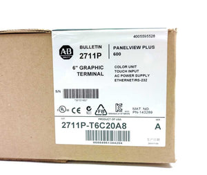 AB 2711P-T6C20A8 Ser. A ; Panelview Plus 600 Operator Terminal