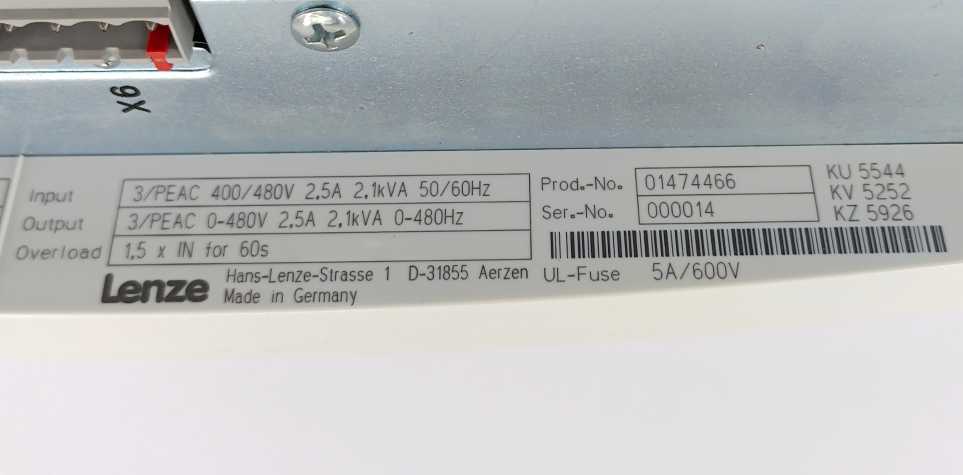 LENZE EVS9322-EP 13015954 Servo Inverter