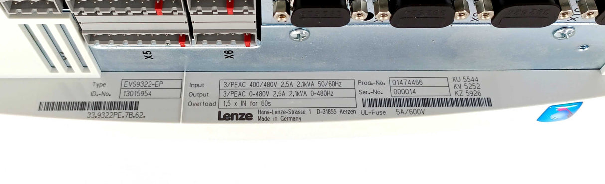 LENZE EVS9322-EP 13015954 Servo Inverter