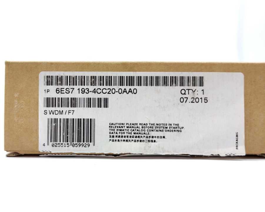 Siemens 6ES7193-4CC20-0AA0 SIMATIC DP Terminal Module TM-P15S23-A1