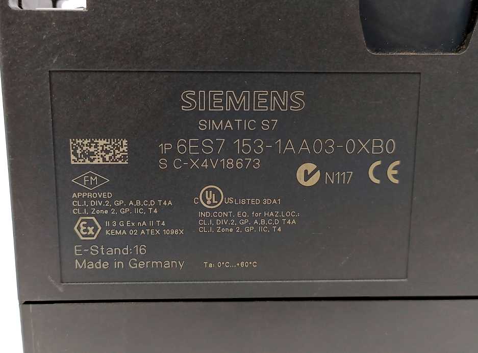 Siemens 6ES7153-1AA03-0XB0 SIMATIC ET200M DP Connection IM 153-1