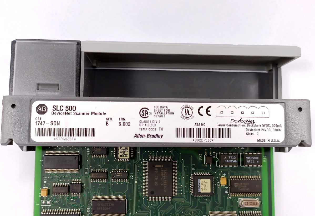 AB 1747-SDN SER. B, FRN 6.002 SLC 500 DeviceNet Scanner Module