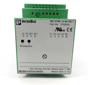 Phoenix Contact 2752932 IBS STME 24 BK RB-T Bus Terminal 24VDC