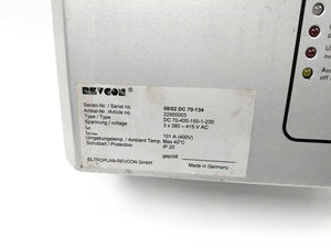 Revcon DC 70-400-150-1 Power Inverter 3X380-415V AC, 101A