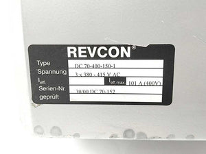 Revcon DC 70-400-150-1 Power Inverter 3X380-415V AC, 101A