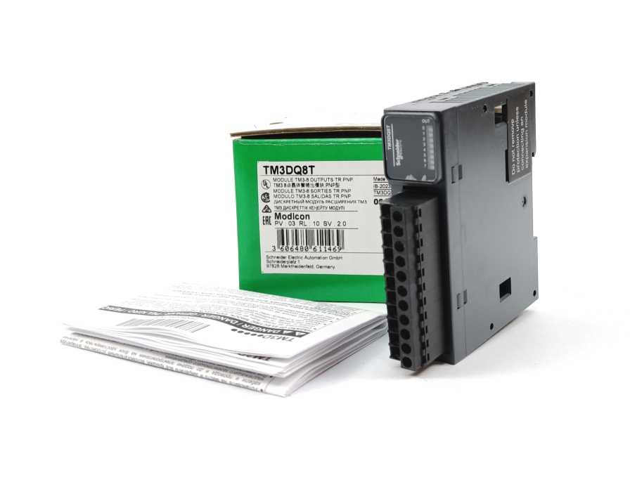 Schneider Electric TM3DQ8T Modicon TM3, 8 outputs transistor PNP,