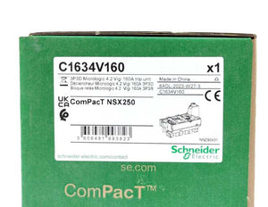 Schneider Electric C1634V160 ComPacT NSX160/250 3P3D MicroLogic Vigi 4.2