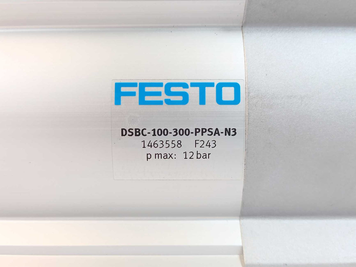 Festo 1463558 DSBC-100-300-PPSA-N3 ISO Cylinder 12 bar
