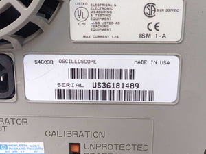 Hewlett Packard 54603B Oscilloscope 60MHz two channel