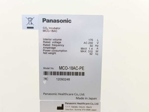 Panasonic  MCO-18AC-PE Buch & Holm CO2 Incubator