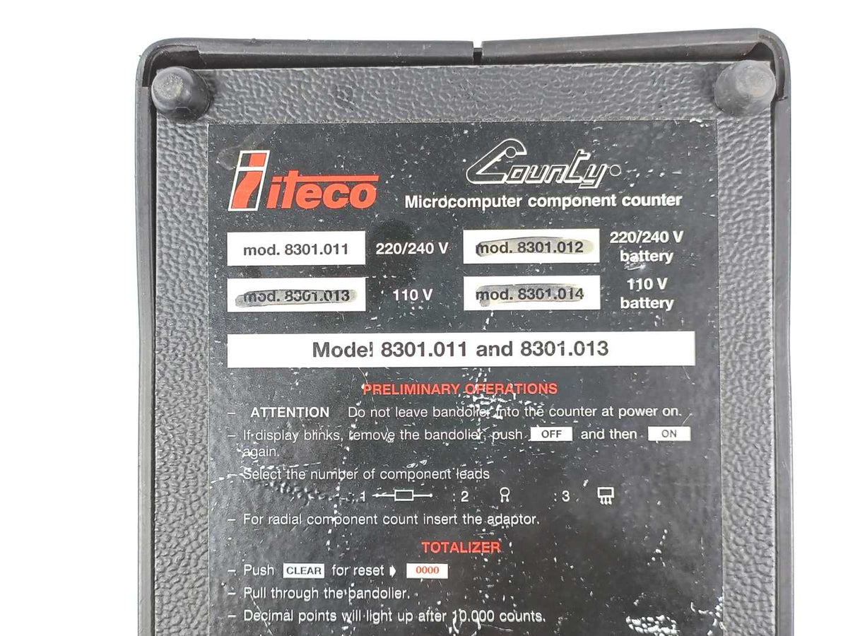 Iteco 8301.011 County Microcomputer Component Counter