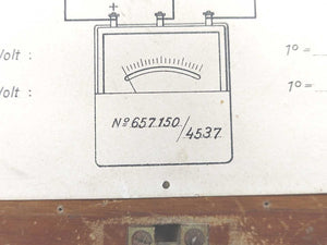 Hartmann & Braun 657150/4537 Vintage Dual Range Normal-Voltmeter 500/250V