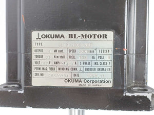 OKUMA BL-MC200E-20T 4kW Servo Motor