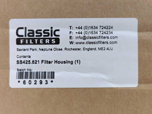 Classic Filters SS425.621 Filter Housing, Max Pressure 100 bar