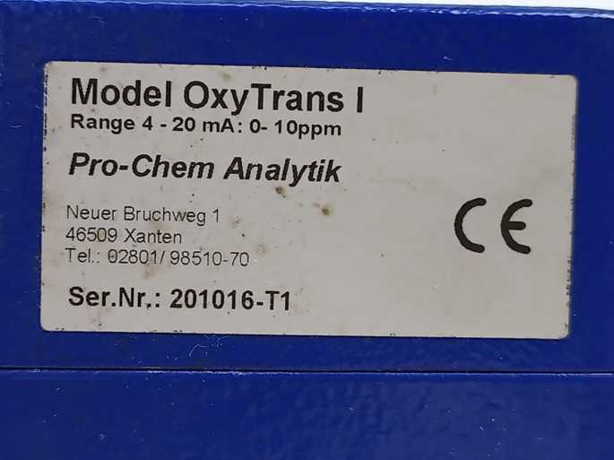 Pro-Chem Analytik OxyTrans Loop Powered Oxygentransmitter 0-5%