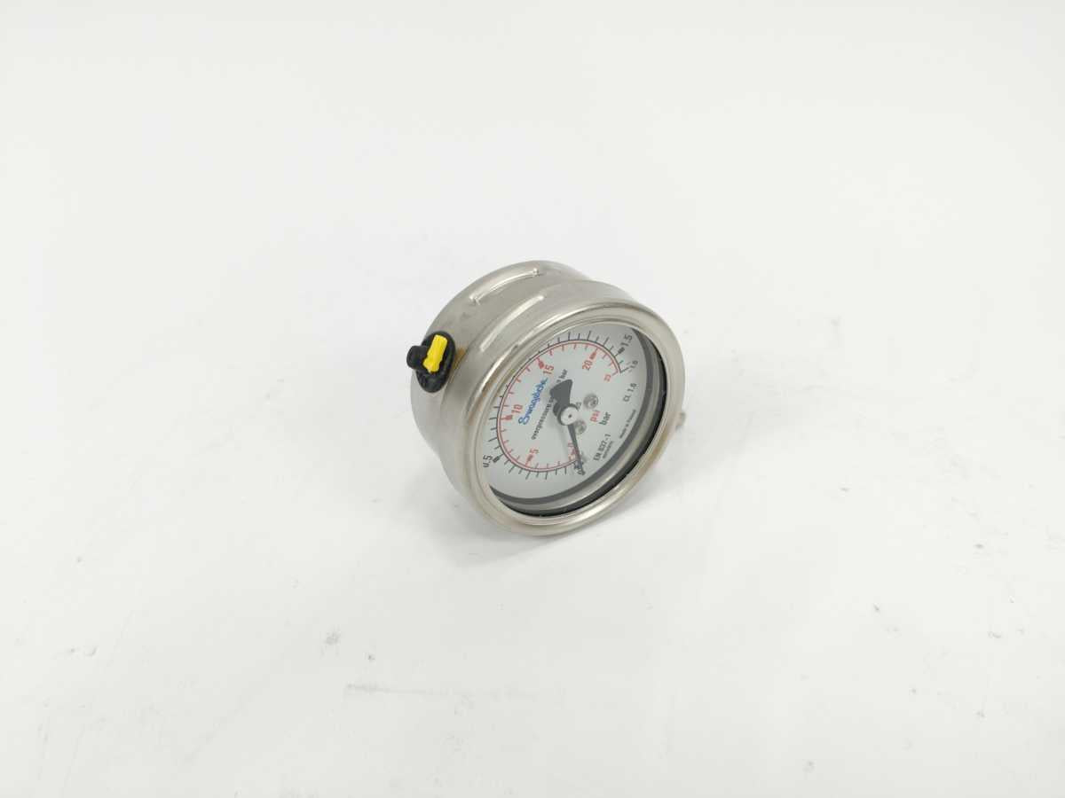 Swagelok PGI-63B-BG1.6-LASX-E-7076-9237 Pressure Gauge 63 mm Dial Size