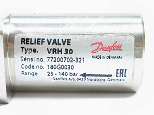 Danfoss 180G0030 Relief Valve VRH 30 CA 25 - 140 Bar