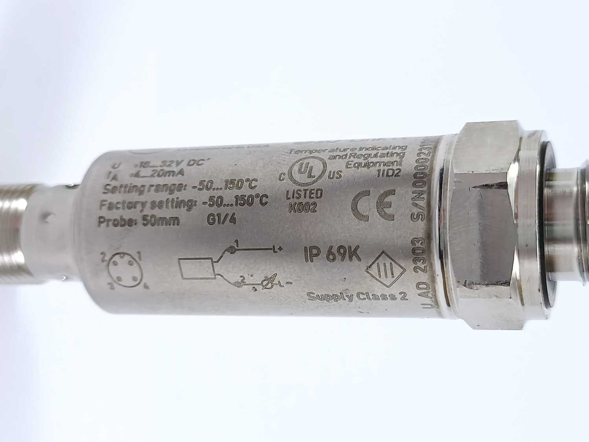 Ifm Electronic TA2115 Temperature Transmitter
