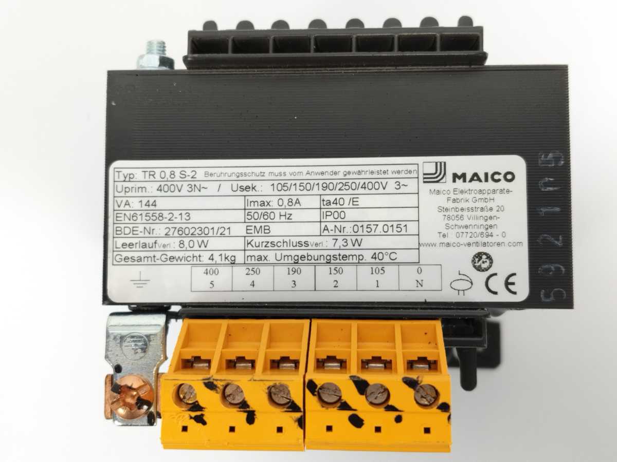 MAICO 0157.0151 TR 0,8 S-2  5 Step Transformer