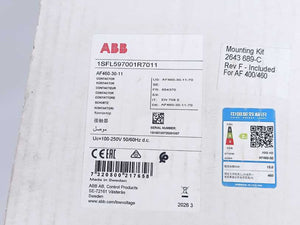 ABB 1SFL597001R7011 AF460-30-11-70 100-250V 50/60Hz / 100-250V DC Contactor