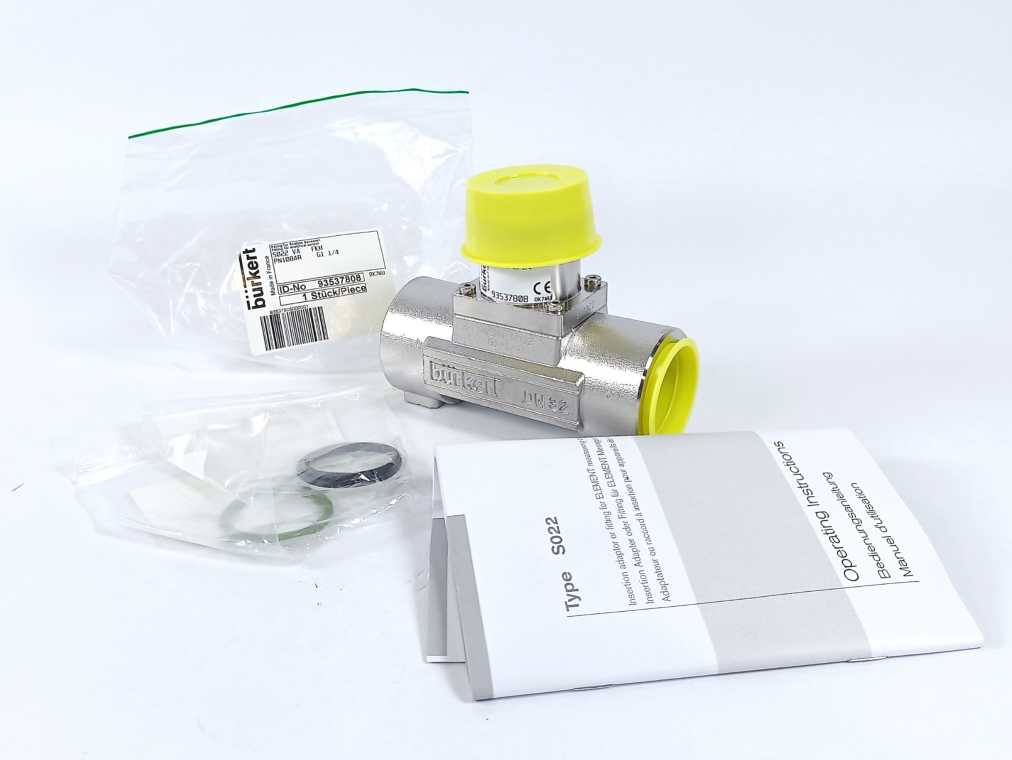 Burkert 93537808 Fitting For Analytic Sensor PN10BAR S022 VA FKM