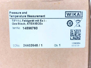 WIKA 14596760 TIF11-I Field Case w/ T32.1S.0IS Temperature Transmitter