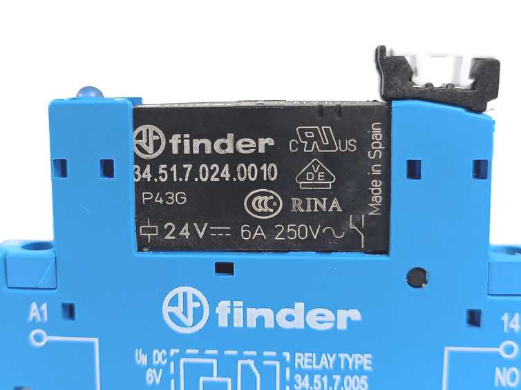 Finder 38.51.7.024.0050 34.51.7.024.0010 Relay + 93.01.7.024 socket 10pcs