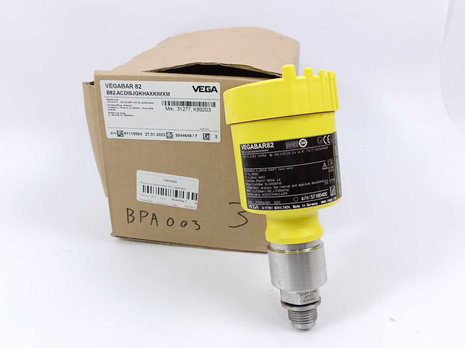 Vega VEGABAR 82 Pressure Transmitter – Buy2Sell ApS Vega VEGABAR 82 Pressure Transmitter – Buy2Sell ApS