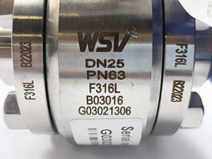 WSV Ball Valve DN25 PN63