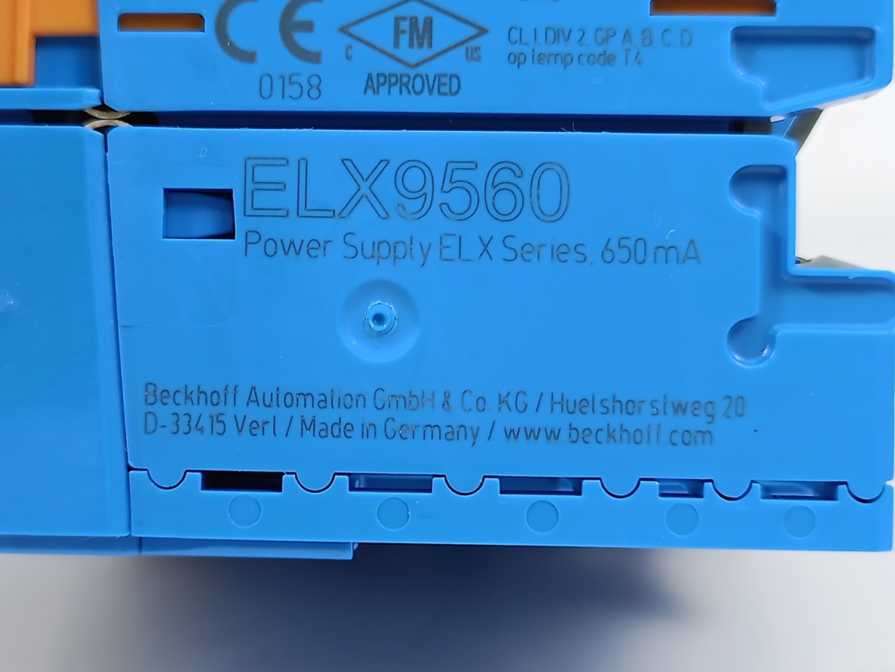 Beckhoff ELX9560 Power supply terminal, 24 V DC. Ex Certified