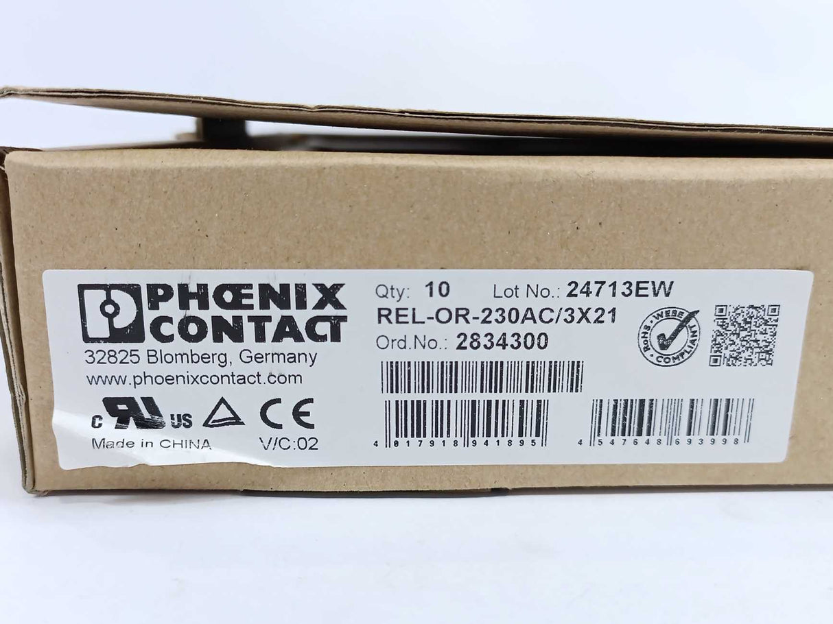 Phoenix Contact 2834300 Single Relay Batch 17 Pcs.