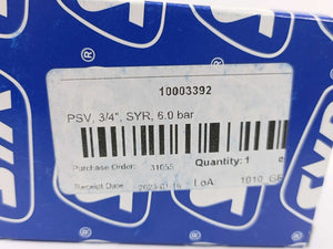 SYR 1915.20.007 Membrane Safety Valve 3/4" 6.0 Bar