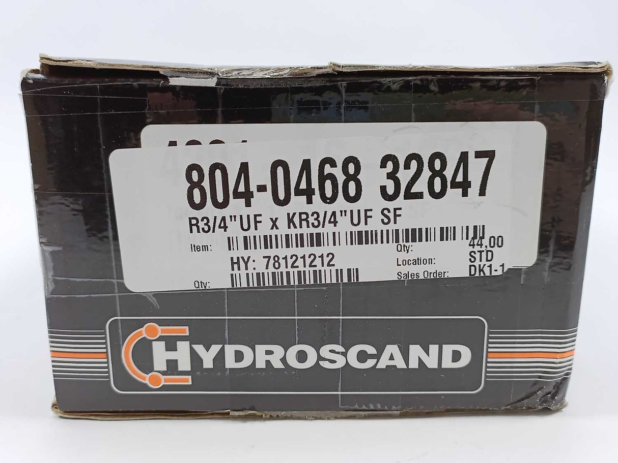 Hydroscand 78121212 R3/4"UFxKR3/4"UF SF Adapter For High-Pressure Fluid Systems