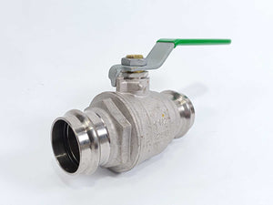 Fratelli Pettinaroli P100-042 Ball Valve 42mm - Green Lever, Press X