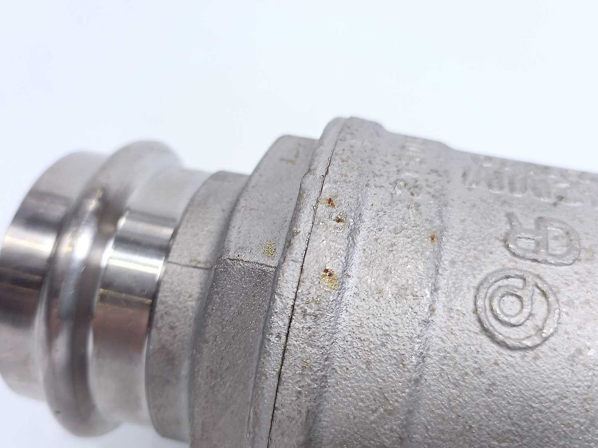 Fratelli Pettinaroli P100-042 Ball Valve 42mm - Green Lever, Press X