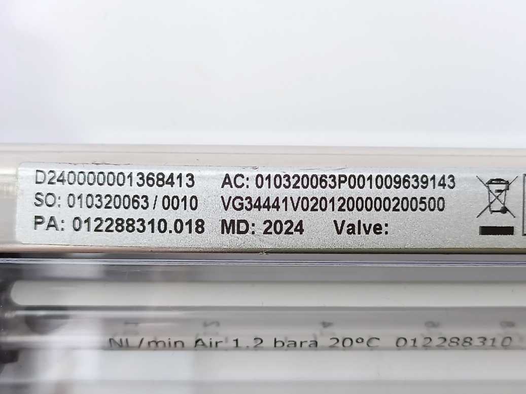 Swagelok VAF-G2-8651-1-0-JY Variable Area Flowmeters 10 Bar