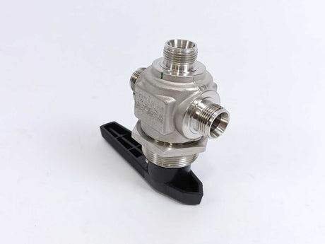 Hy-Lok B4V3H-12M 3-Way Switching Ball Valve, 316/L