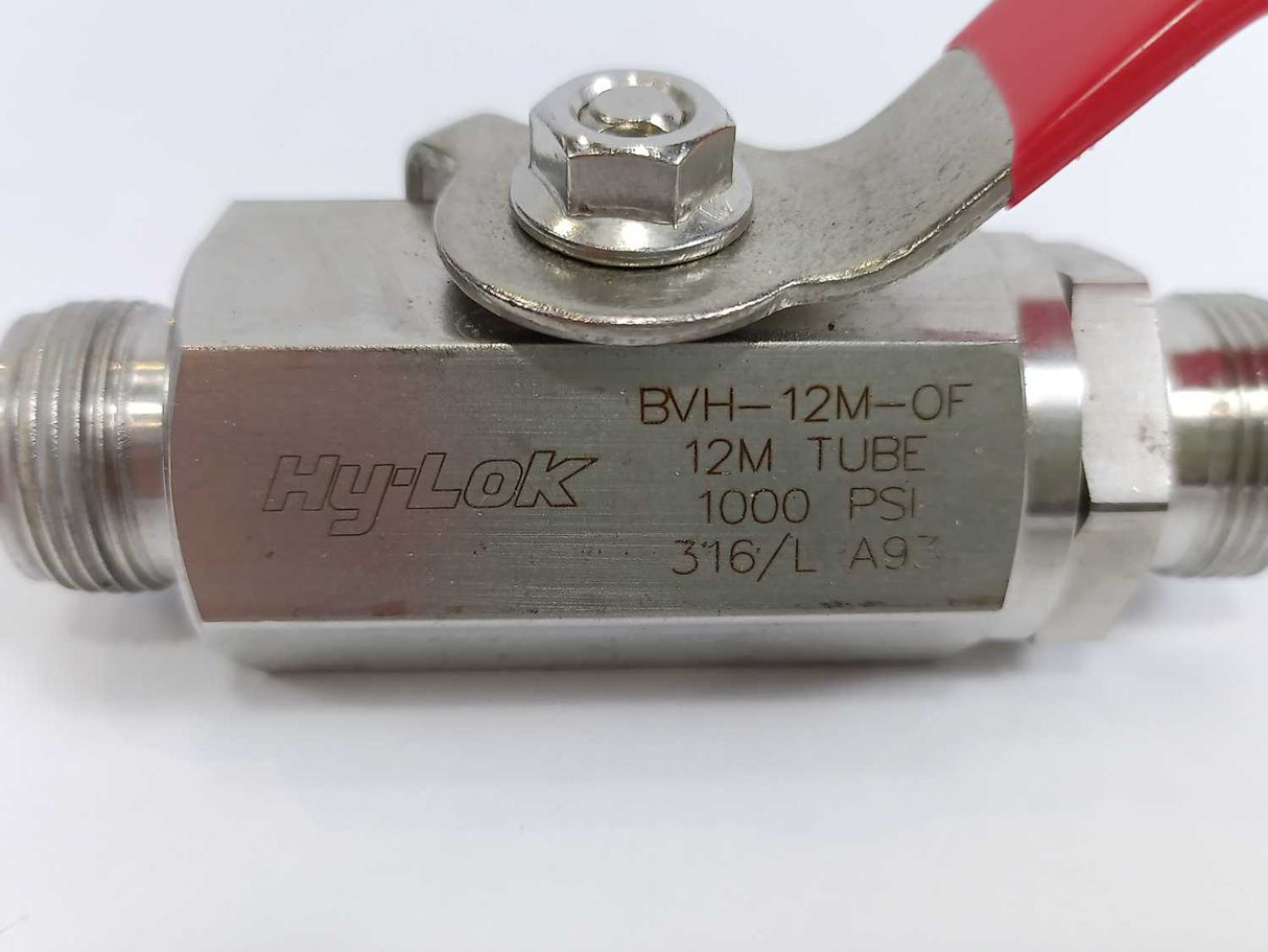 Hy-Lok BVH-12M-OF 2-Way Ball Valve, 316/L, 1000 PSI